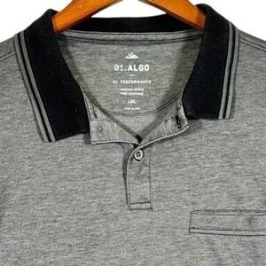 ALGO Polo Performance Men's Size Large Gray Made in Peru